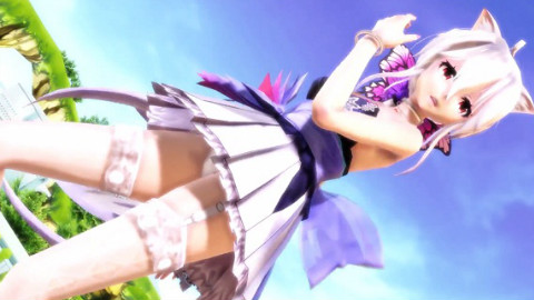 【MMD】靓丽白丝幽蝶短裙弱音 - Lamb.【1080P 60FPS】